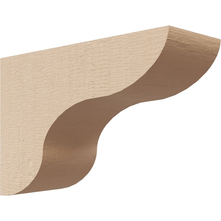 2in. W X 6in. D X 4in. H Series 3 Classic Carmel Rough Cedar Woodgrain TimberThane Corbel, Prmd Tan